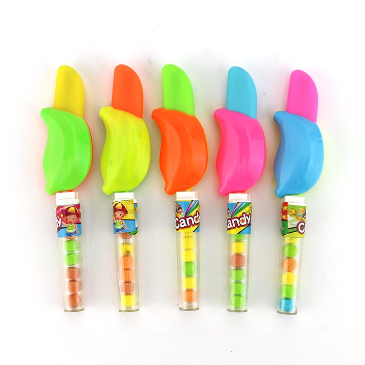 Prank Prop telescopic spring toy banana knife toy candy CH-T1317
