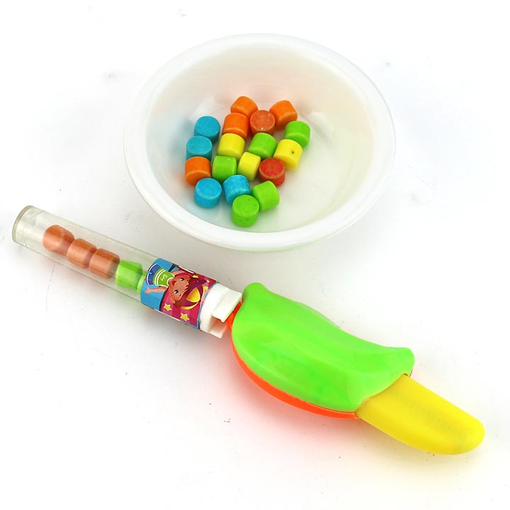 Prank Prop telescopic spring toy banana knife toy candy CH-T1317