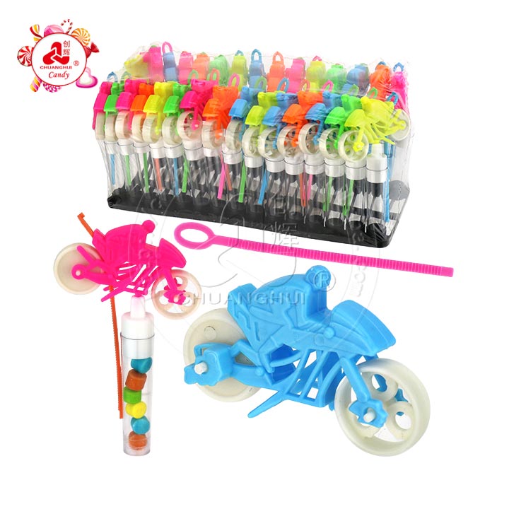 Pull strip motorcycle toy candy CH-T1318
