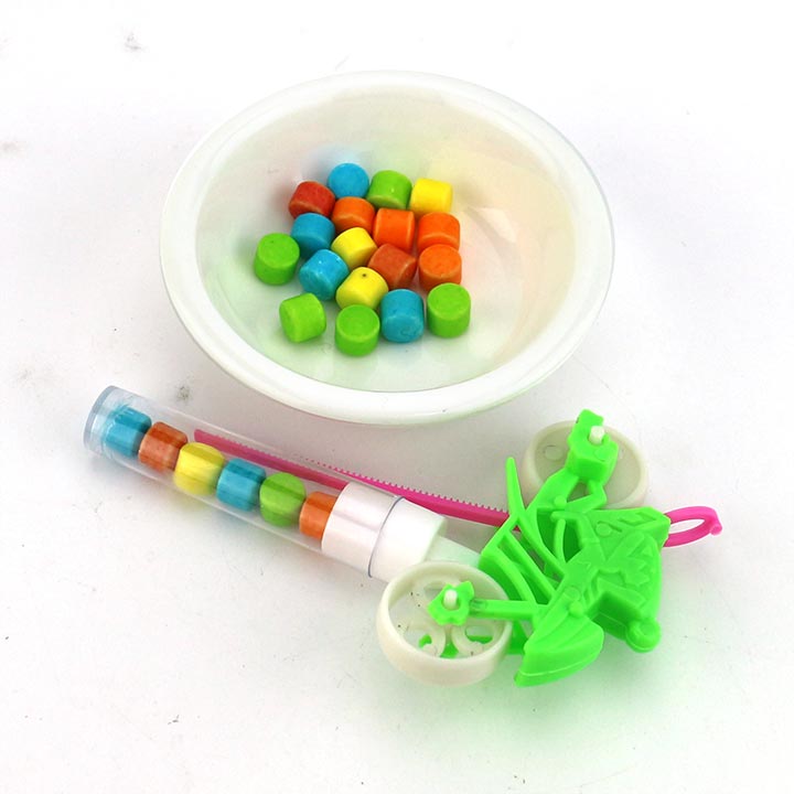 Pull strip motorcycle toy candy CH-T1318