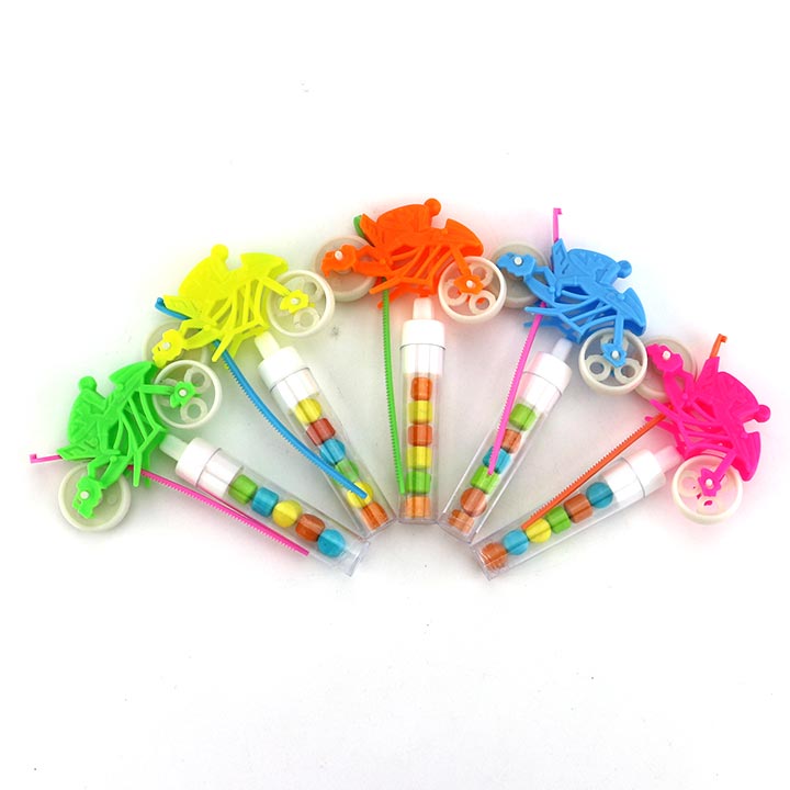 Pull strip motorcycle toy candy CH-T1318