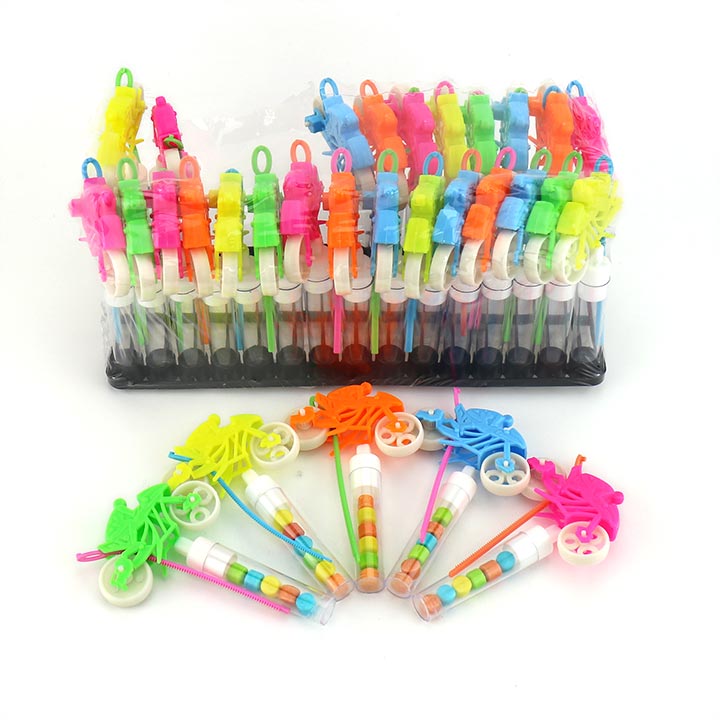 Pull strip motorcycle toy candy CH-T1318