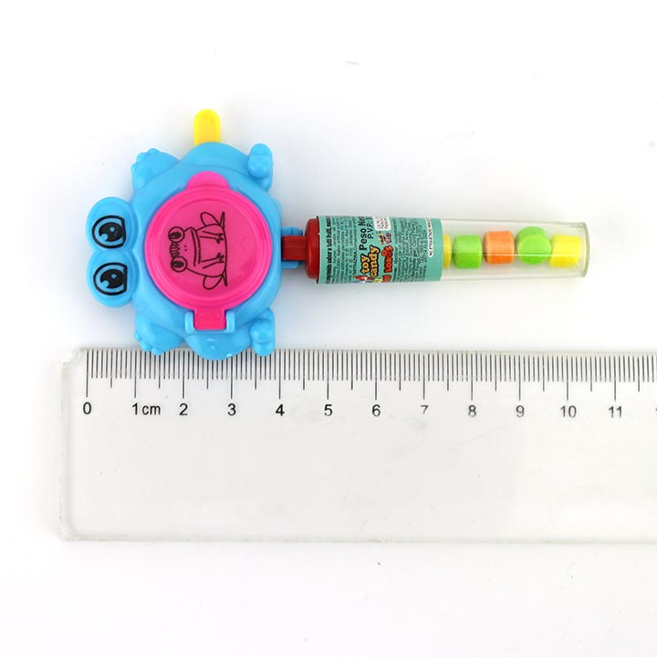 Cartoon frog catapult shooting flying saucer toy candy CH-T1319