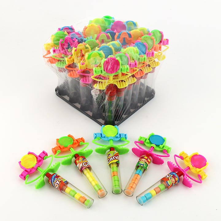 Finger catapult shooting flying saucer toy candy CH-T1320