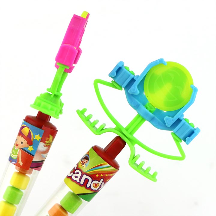 Finger catapult shooting flying saucer toy candy CH-T1320