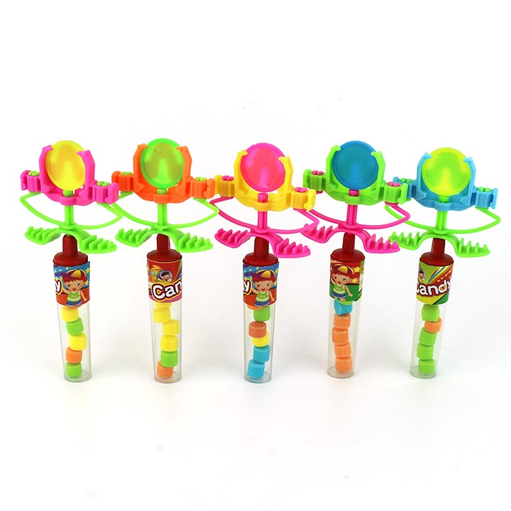 Finger catapult shooting flying saucer toy candy CH-T1320