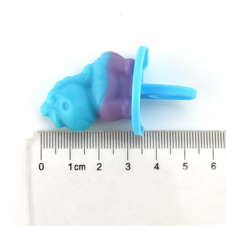 Two tone Unicorn horse shaped ring pop candy toy lollipop CH-T1325
