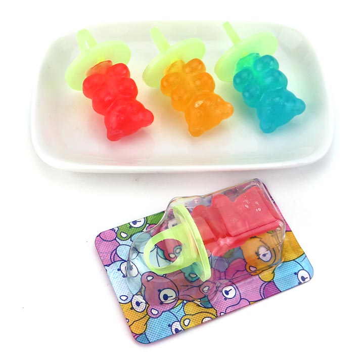 Glowing bear ring pop toy lollipop candy CH-T1326