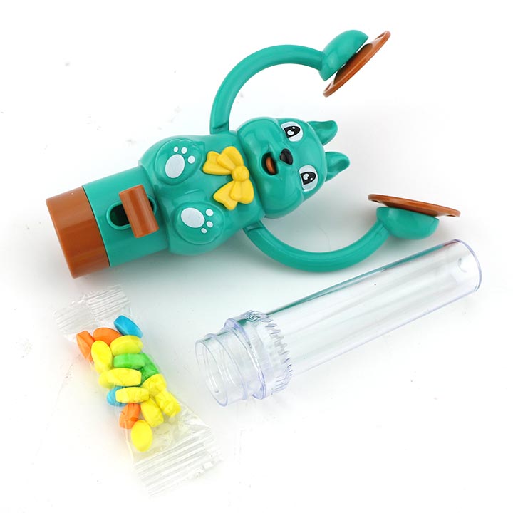 Cartoon Rabbit banging cymbals hand clap candy toy CH-TB228
