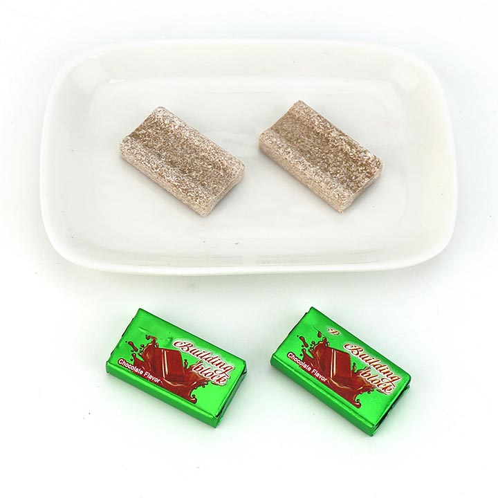 Chocolate building block shaped pressed tablet candy blocks CH-Z276
