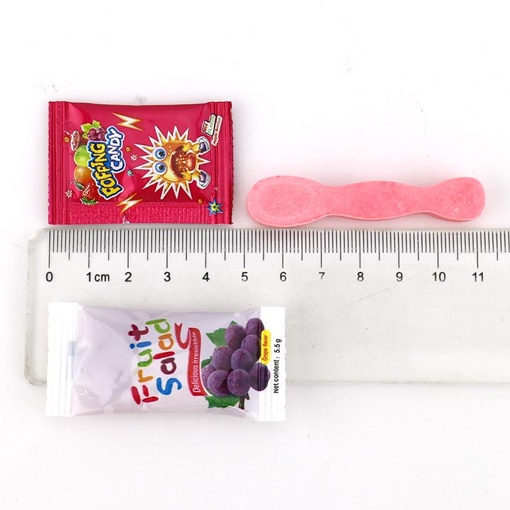 3 in 1 brush pressed tablet candy stick and popping candy with fruit jam CH-Z277