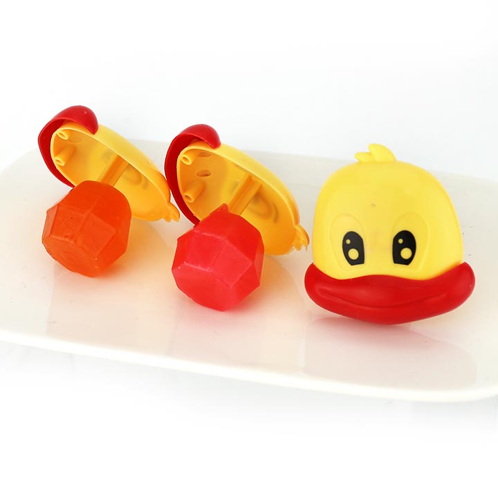 Cartoon Lucky yellow duck shaped diamond hard lollipop candy pop CH-T1327