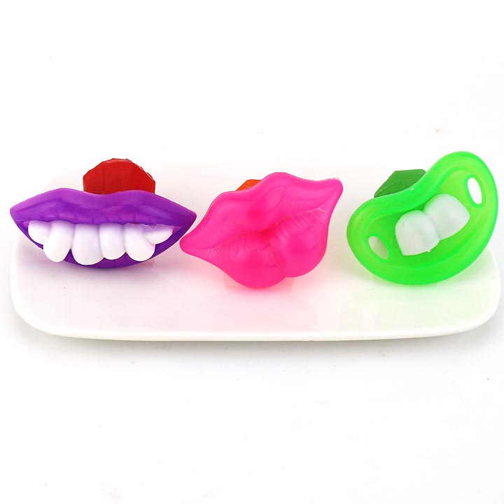 Halloween Buckteeth mouth diamond hard lollipop candy pop CH-T1328