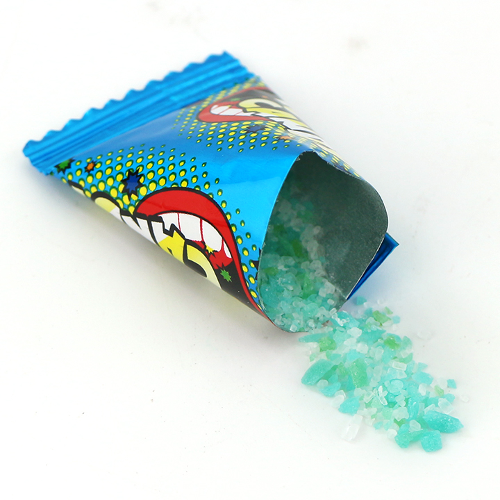 Triangle bag 1g mixed fruit flavor magic rock popping candy CH-B387