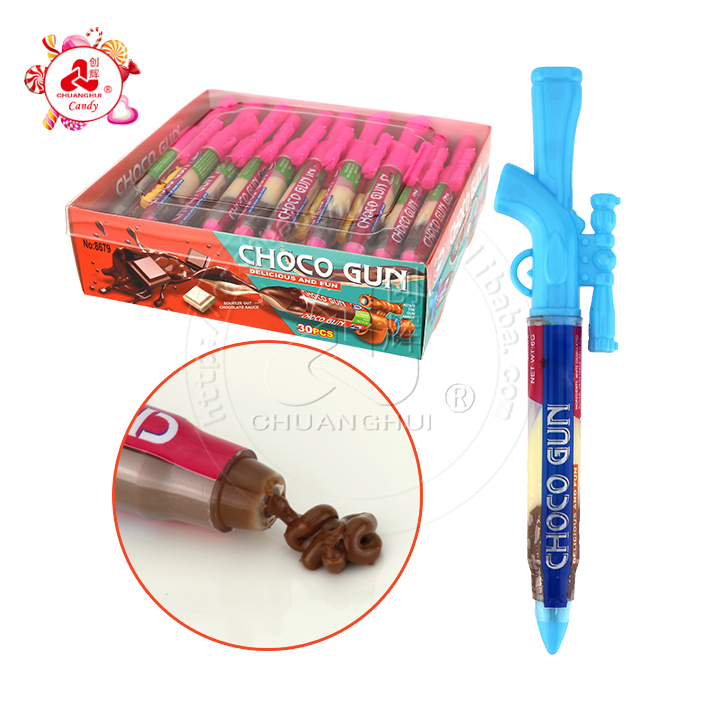 Choco Gun shaped squeeze chocolate jam liquid candy CH-BC133