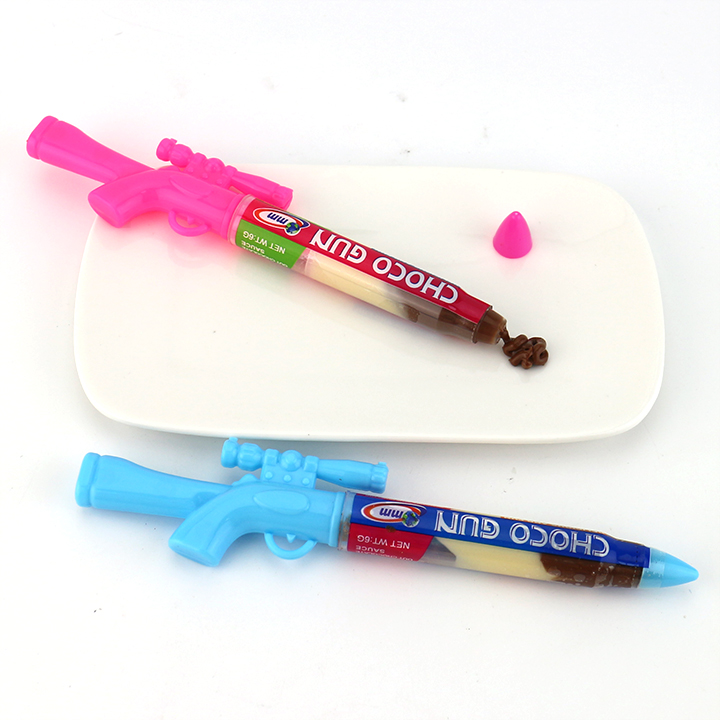 Choco Gun shaped squeeze chocolate jam liquid candy CH-BC133