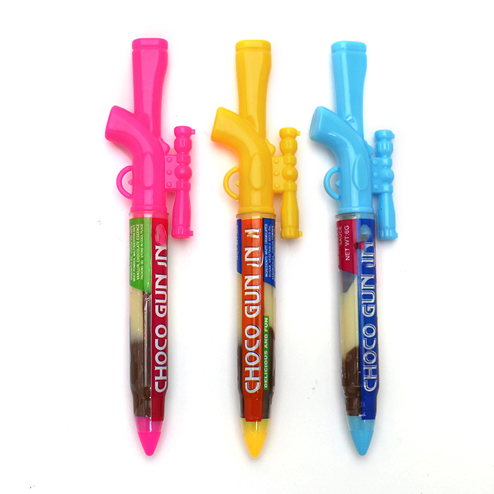 Choco Gun shaped squeeze chocolate jam liquid candy CH-BC133