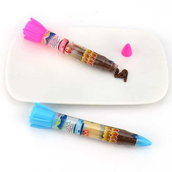 Mini Choco Rocket shape squeeze chocolate jam candy CH-BC134