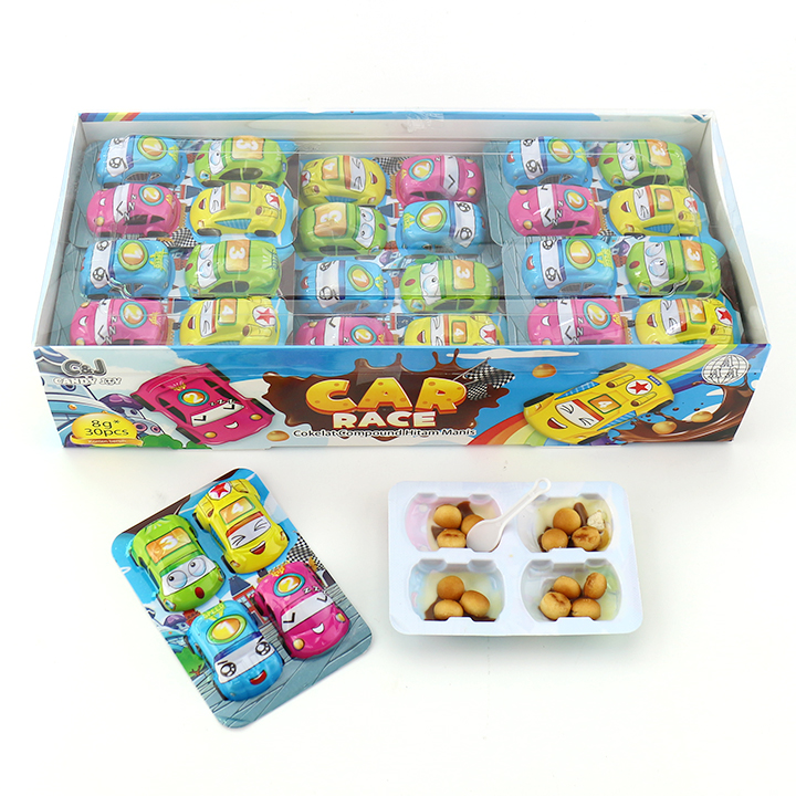 4 in1 mini car race shaped choco biscuit chocolate cookies CH-BC138