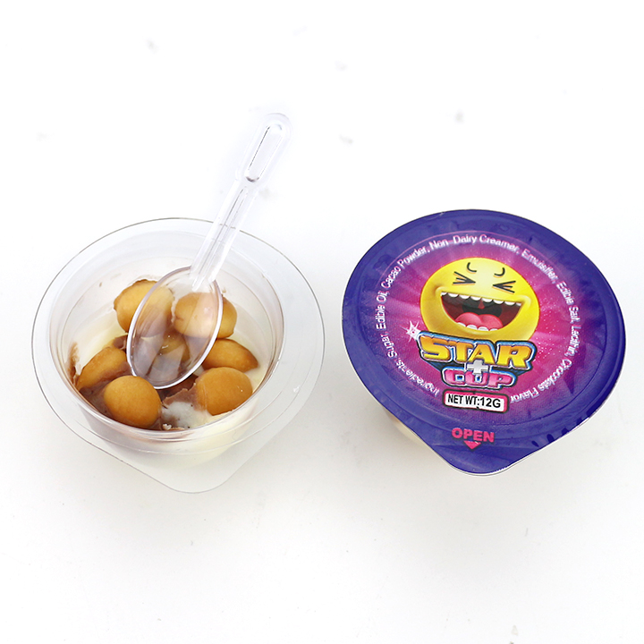 Bagged mini star cup chocolate with biscuit balls CH-BC140