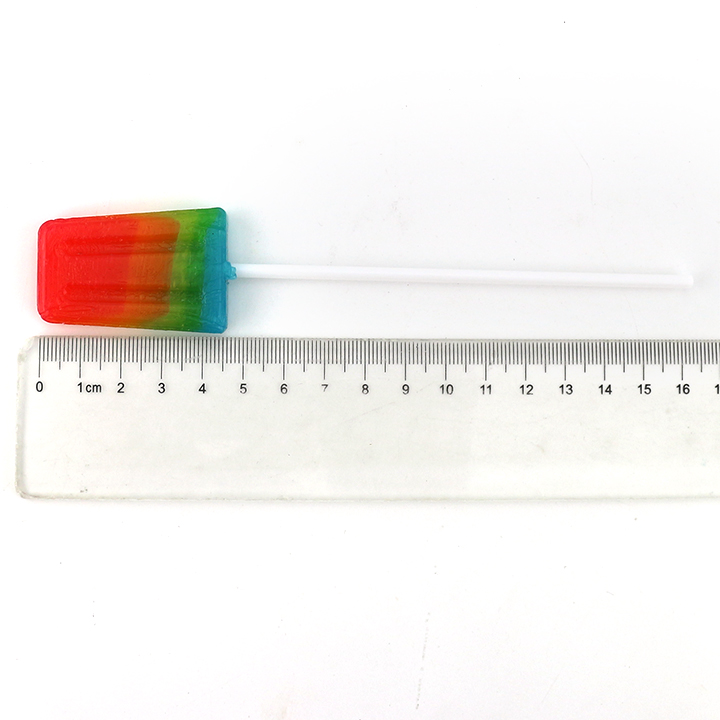 HALAL Three color ice cream popsicle shaped hard lollipop candy CH-BP122