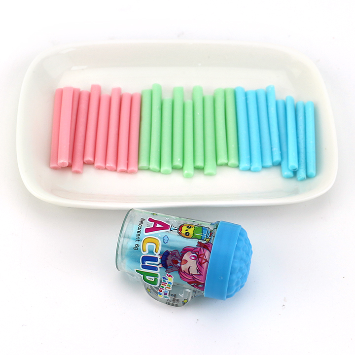 A cup assorted fruit flavor CC stick straw powder candy CH-C125