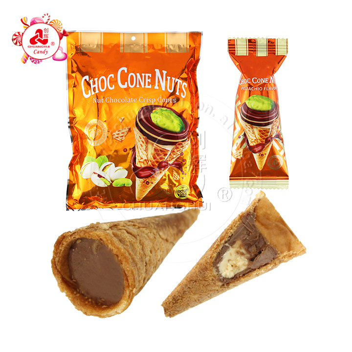 CHOC CONE NUTS Crispy ice cream nut chocolate crispy cone CH-D129