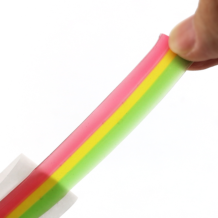 HALAL Long Rainbow belt chewy gummy roll candy CH-J614