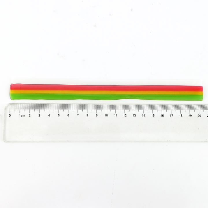 HALAL Long Rainbow belt chewy gummy roll candy CH-J614