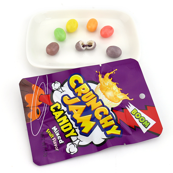 Mixed Crunchy Jam Candy beans chewable soft candy with jam filling CH-J615