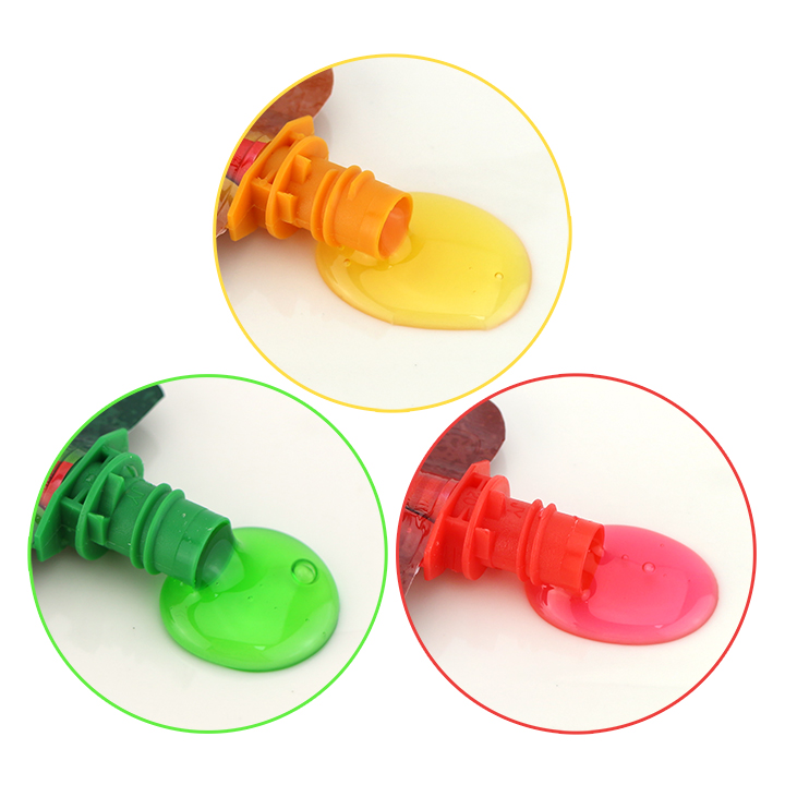 Round skull head shape sour squeeze juice gel jam liquid candy CH-K300