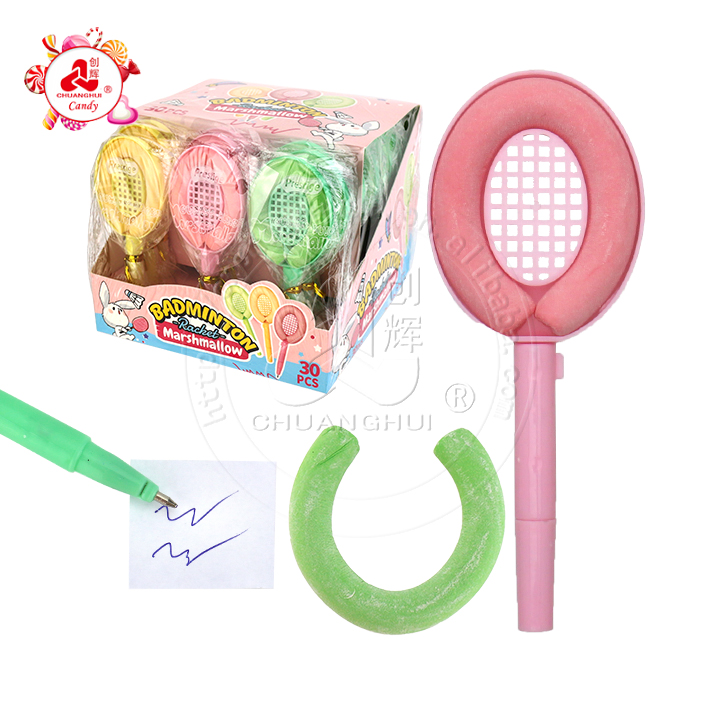 Mini badminton pat toy pen and marshmallow sticks CH-M190