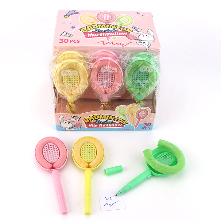 Mini badminton pat toy pen and marshmallow sticks CH-M190