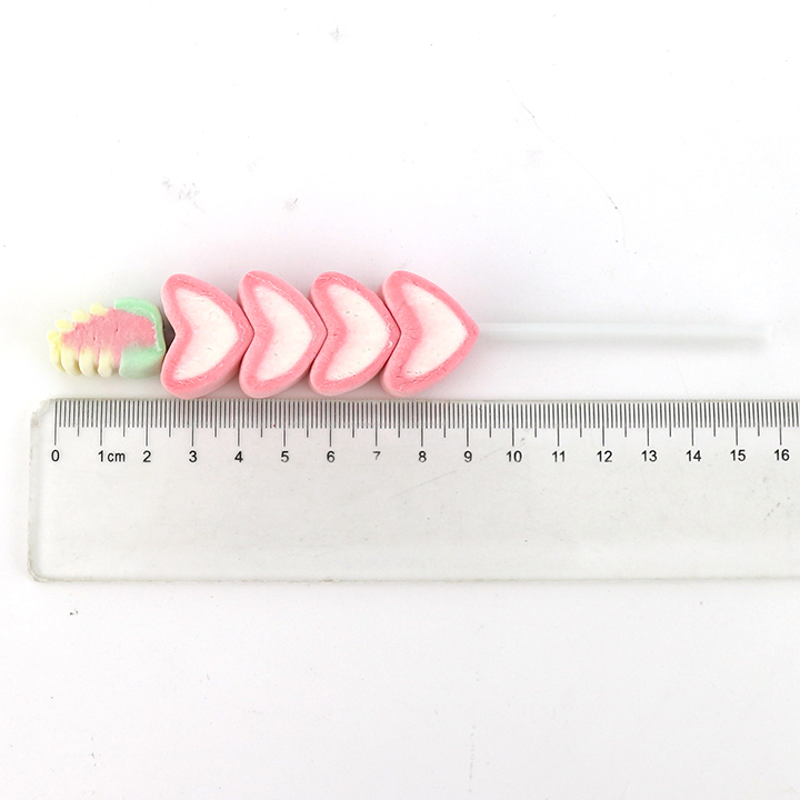 Cartoon Corn and heart shaped string long marshmallow pop lollipop M193