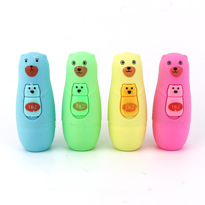 Cartoon hugging bear shaped jar toy candy N708