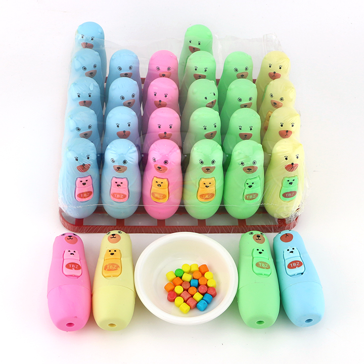 Cartoon hugging bear shaped jar toy candy N708