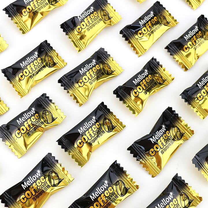 Wholesale big coffee bean candy independent packaging pressed tablet coffee candy in bulk S119