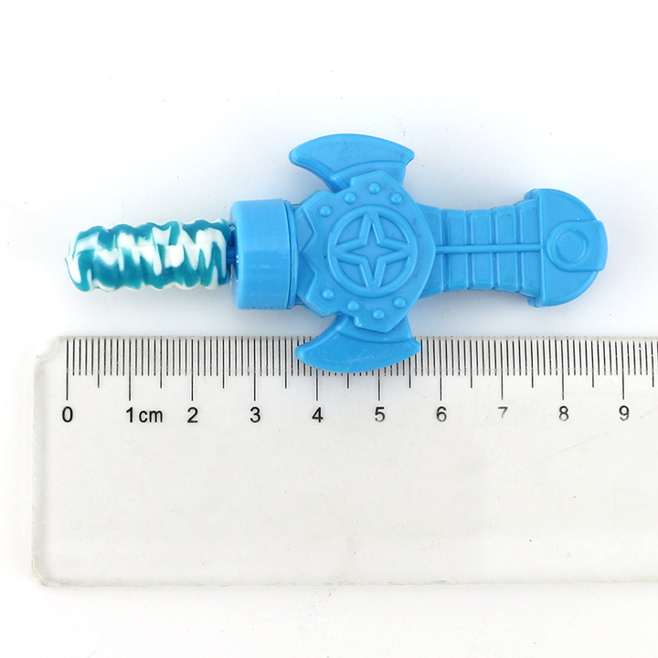 Cartoon whistle sword shaped toy with nipple lollipop candy CH-T1332