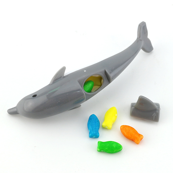 Dolphin shaped whistle toy candy CH-T1336
