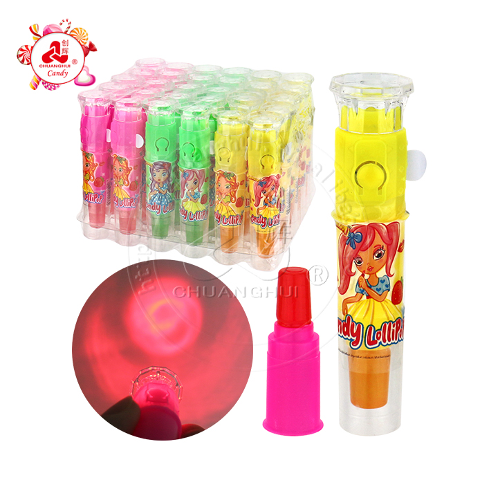 Mini LED Lighting flashlight torch toy and finger toy candy lollipop CH-T1342