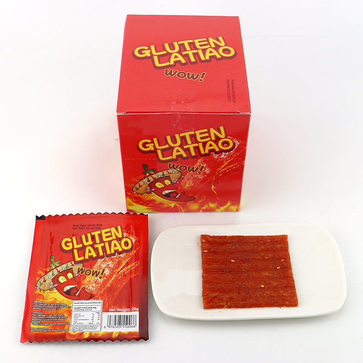 Chinese snacks spicy Gluten Latiao thin slice snacks CH-D133