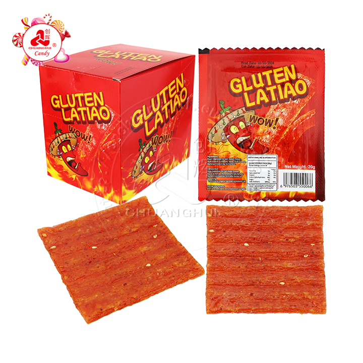 Chinese snacks spicy Gluten Latiao thin slice snacks CH-D133