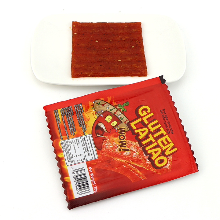 Chinese snacks spicy Gluten Latiao thin slice snacks CH-D133