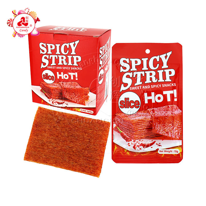 Chinese latiao snacks Spicy Strip slice flour gluten snacks CH-D135
