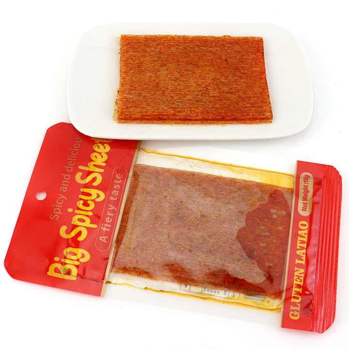 Chinese latiao snacks Big Spicy Sheet flour gluten snacks CH-D136