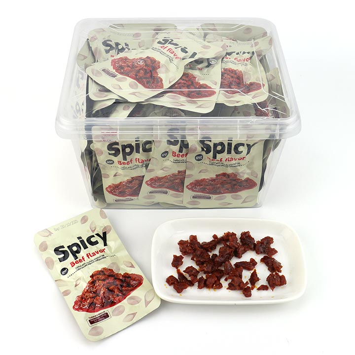 Chinese snacks Spicy Beef flavor chewy flour Soybean snacks CH-D137
