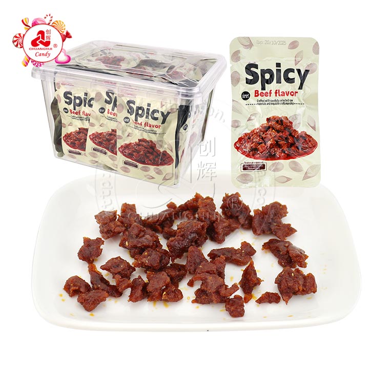 Chinese snacks Spicy Beef flavor chewy flour Soybean snacks CH-D137