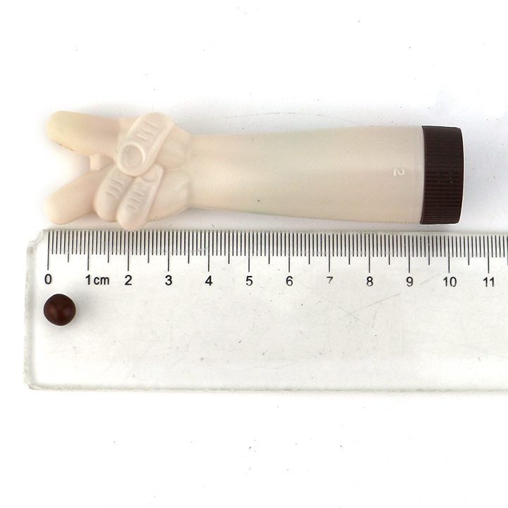 Finger gesture hand shape bottle with chocolate bean candy CH-N711