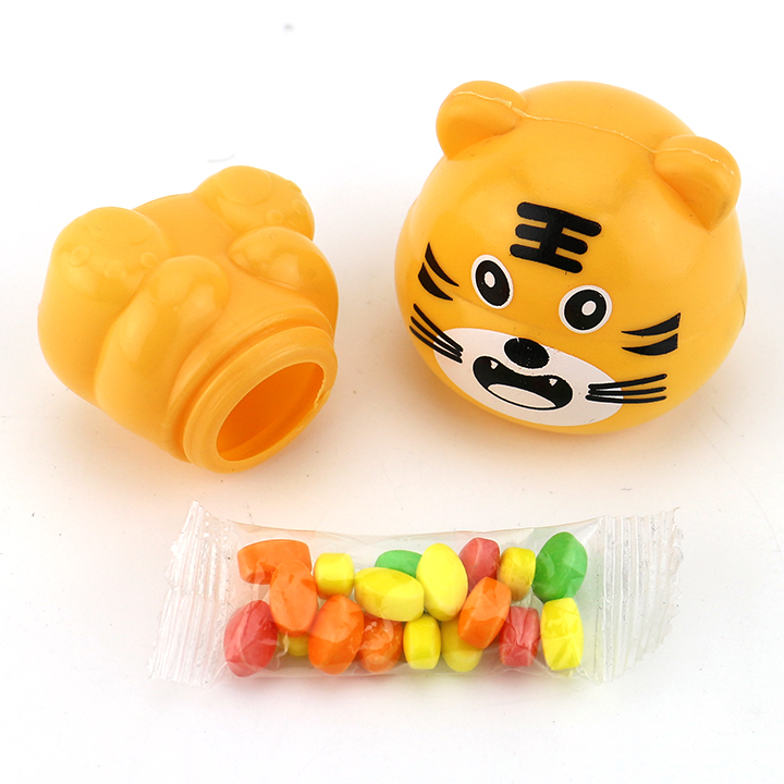 Animal Kingdom bottle candy fruit flavored pressed candy with cartoon animal shaped bottle CH-N712
