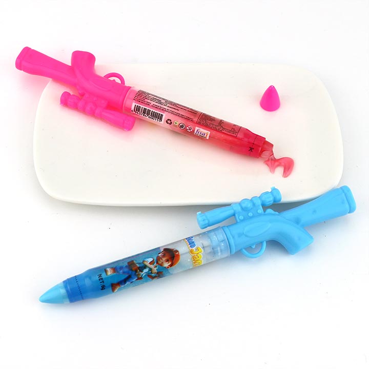 Boxed Jam gun candy gun shaped squeeze liquid jam candy CH-N713